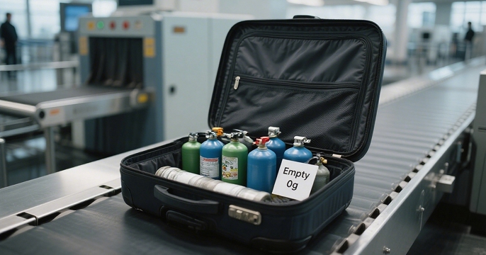 Can cream chargers be taken on flight? | Champion Whip